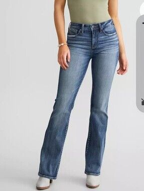 Buckle Black Fit No. 93 Mid Blue High-Rise Straight Leg Jeans